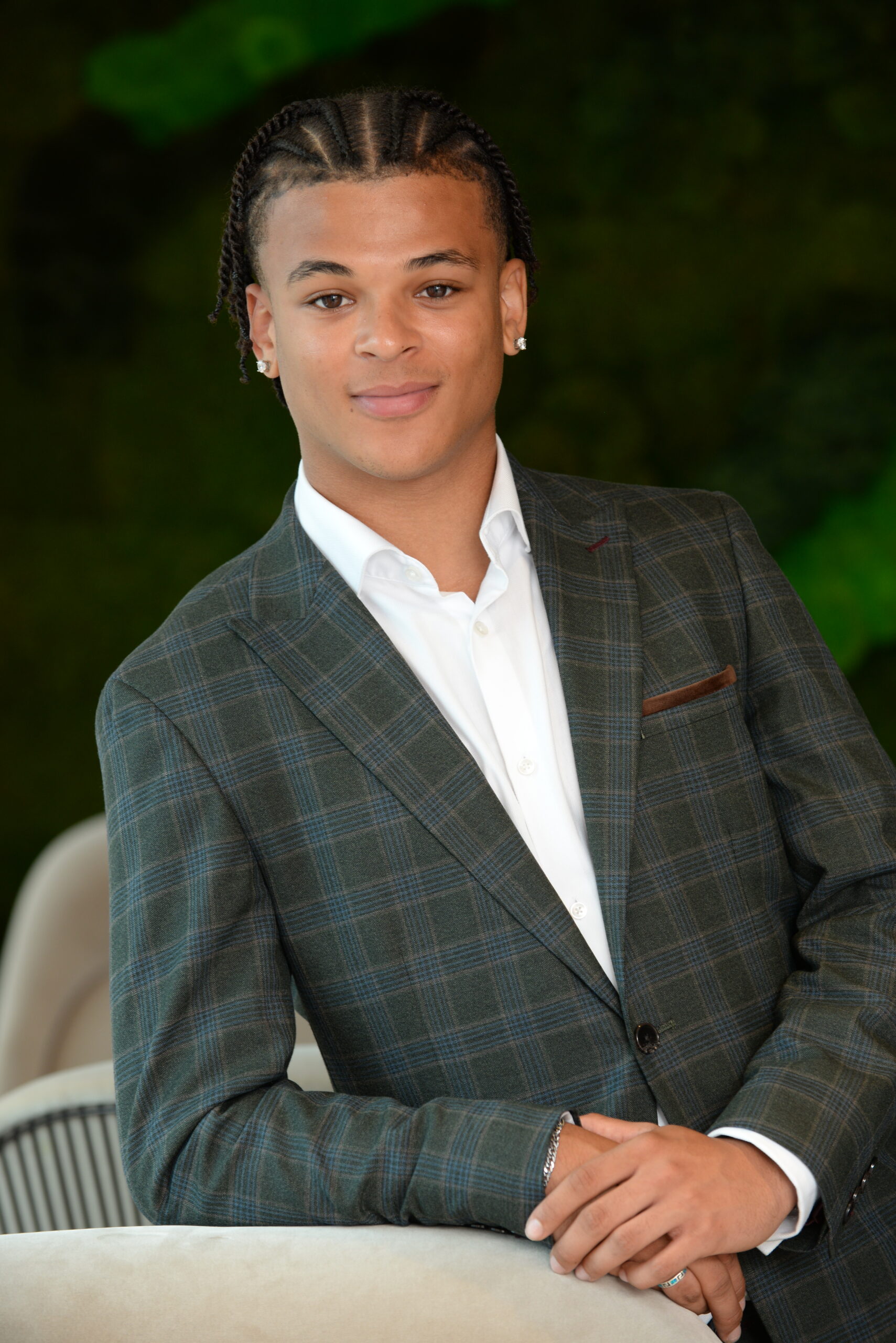 Jaydan Okunola receiving the Young Person of the Year award at the Achieving for Children ceremony