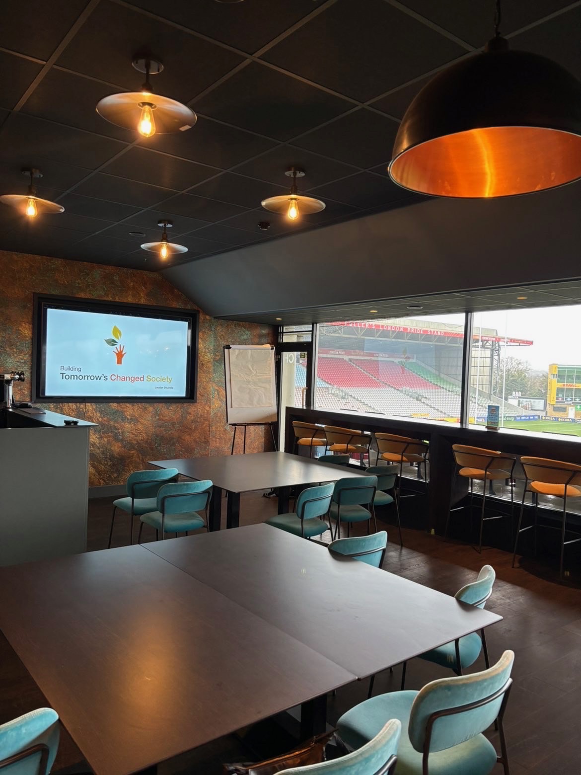 Jaydan presenting at the AfC SENCo Conference